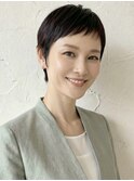 髪質改善×白髪ぼかし恵比寿セシルショート-5歳見え