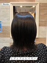 ヘアーリゾートサロン リチェット(Hair Resort Salon Ricetto) 切りっぱなしミディアムレイヤー