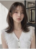 10代20代30代大人かわいい暗髪艶感ヨシンモリくびれミディアム