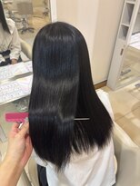 アイコニック 豊田店(ICONIQ)&nbsp;イメチェン/ブルーブラック/髪質改善ストレート/前髪/豊田