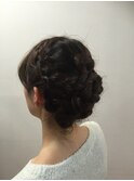編み込みアレンジ