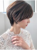 小顔_夏耳かけ_毛先パーマ_イメチェン_フォギーベージュ