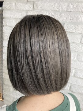 ヘアバイプルーヴ(Hair by PROVE) 超透明感グレージュ×ワンレングス