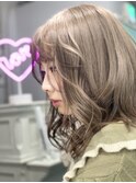 素髪からブリーチ一回でここまで透明感☆