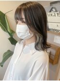 【畠中ケント】イヤリングカラー+ロングボブ