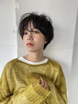 エヌ トーキョー(enu TOKYO) レイヤーパーマで大人かわいいヘアに　黒髪ショート