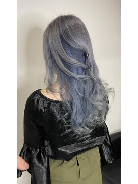 ヘアーデザイン ジェルム(Hair Design germe) ネイビー系のアンブレラカラー ～しのだスペシャル～