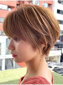 30代40代大人女性/前髪ありショートボブ/ショートヘア/髪質改善