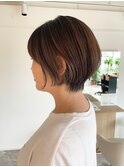 20代30代40代イメチェン似合わせカットピンクブラウンショート