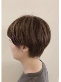 大人ハイライト耳かけひし形ショート【恵比寿KIMIDORI】