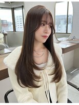 ボタン ハカタ(VOTAN hakata)&nbsp;レイヤーカット/ブラウンカラー/顔まわりカット/博多