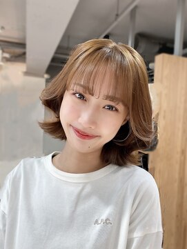 チェルシー 梅田(CHELSEA) ボブのレイヤーカット/小顔に見える顔まわり