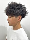メンズマッシュパーマニュアンスパーマスパイラルパーマ刈り上げ