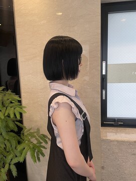 六本木美容室 西麻布店 ミニBOB◎黒髪姫カット