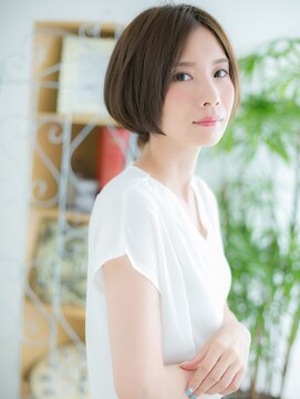 ソル 千早(S.O.L) 千早/髪質改善/ことりベージュ×うるツヤ切りっぱなしボブa