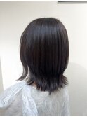 暗髪  ×  ダークブラウン