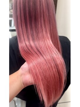 スタイル 横浜(STYLE) ブリーチ/ケアブリーチ/ピンクグラデーション/エクステ