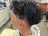 カット＋スパイラルパーマ＋シェービング　￥13,000→￥11,500