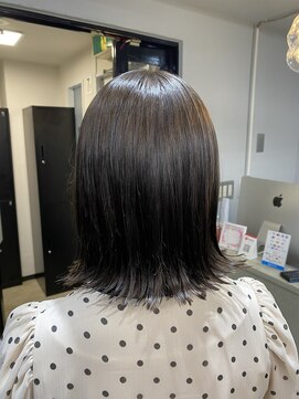 エトラ 渋谷店(etora) 前髪 外ハネボブ ワイドバング イメチェン 美髪"