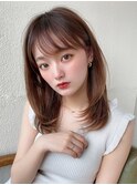 【NEW OPEN】小顔前髪あり後れ毛サイドバングメルティカラー