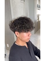 ホワイト(WHITE)&nbsp;波巻き/波巻きスパイラル/メンズパーマ