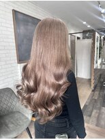 ココテラス(coco terrace) ブリーチ/ケアブリーチ/ピンクベージュ/髪質改善