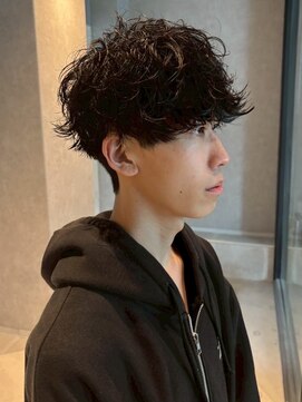 メンズサロン ブロック(Men's Salon bloc) マッシュショート ツイストパーマ 束感 マッシュパーマ 20代