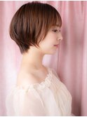 シースルーバング大人美人丸みショートマッシュY上尾30代40代