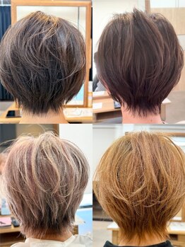 経験豊富なスタイリストが対応♪似合わせカット×髪質改善でどこから見ても綺麗なショートヘアに◎