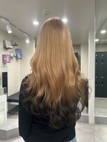 ベレーザ 渋谷(BELEZA)&nbsp;17140ブリーチ＆ダブルカラーミルクティーモーブブラウン