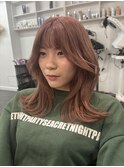 バーガンディー/シースルーバング/ヨシンモリ巻き/韓国巻き