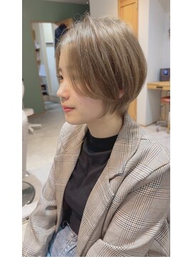 アンリー 四条烏丸店(Anree) 20代30代40代50代面長丸顔◎前髪長めショートボブ