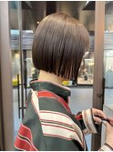 似合わせカット ボブヘア 縮毛矯正 ミニボブ 切りっぱなしボブ
