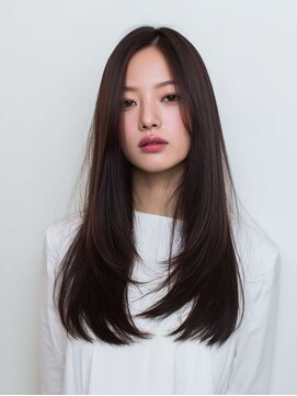 アース 相模大野店(EARTH) ◎大人美人ロング前髪なし◎小顔レイヤー韓国ヘア