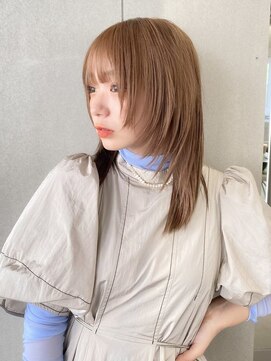 ジーナリア(Xena ria) 韓国風巻き/ラベンダーミルクティー/姫カットレイヤー/★67