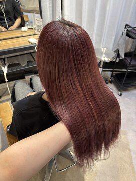 ナンバーセカンド(Number 2nd) 【number さえ】美髪縮毛矯正×ワインレッド