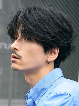 フィフス 栄(fifth) 栄ニュアンスパーマカルマパーマセンターパートガイルヘア緩め