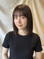 ココカラヘアー ニコ(cococara hair nico)&nbsp;ミディアムボブ/切りっぱなしボブ/前髪あり/髪質改善