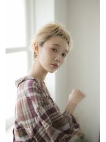 ミエル ヘア 新宿(miel hair)&nbsp;【mielhair新宿本店】アシメベリーショート　ベビーバング