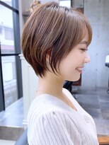 30代40代50代◎大人ナチュラルレイヤーショートボブ　表参道