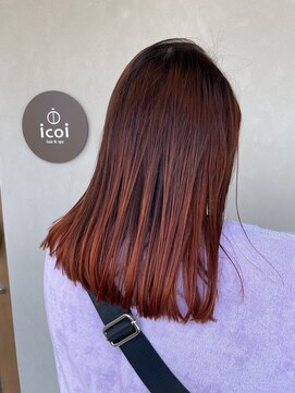 イコイ(icoi) ロング×インナーカラー×デザインカラー×オイル
