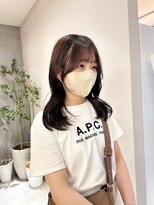 サンド 池袋(sand)&nbsp;韓国風ヘア/ワンホンヘア/ベージュカラー/顔周りカット