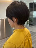 大人ラフウェーブ20代30代40代ボブブラウンスウィングショート