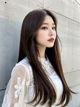 ワタトリ(waTatori) 髪質改善/黒髪レイヤーカット/ココアベージュ/オリーブグレー