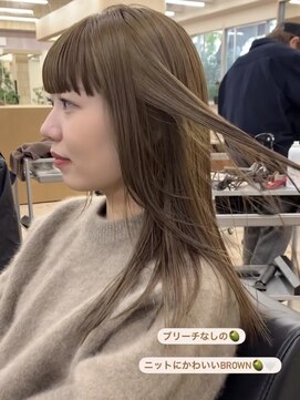 パークレーン アイス イヴェン(park lane ICI yeven) 人気！！透明感たっぷりオリーブベージュ　ぱつっと　/akari