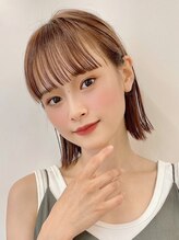 サンド 大阪梅田(sand) 奥行きショート/ハイライカラー/くびれヘア/［大阪梅田］