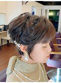 ヘアアレンジ ショートスタイル@30代/40代/50代