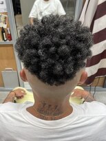 フジヤマバーバーショップ アジト(FUJIYAMA BARBER SHOP ajito)&nbsp;【ボルサリーノ】メンズ×パーマ×ショート【藤本ユースケ】