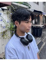 オムファミーユラグ(homme, famille raugh) カルマパーマ+ダウンパーマ