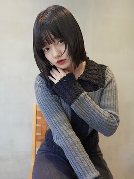 ニコ トウキョウ ヨコハマ(nico) ミニボブ/切りっぱなし/ボブ/縮毛矯正/タッセルボブ